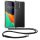 Husa cu jnur Motorola Moto G85, Transparent/Negru, Silicon, KWM000022TS001C