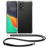 Husa cu jnur Motorola Moto G85, Transparent/Negru, Silicon, KWM000022TS001C