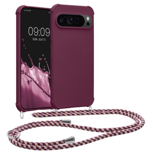 Husa cu jnur Google Pixel 9/Pixel 9 Pro, Violet, Silicon, KWM000020PY004C
