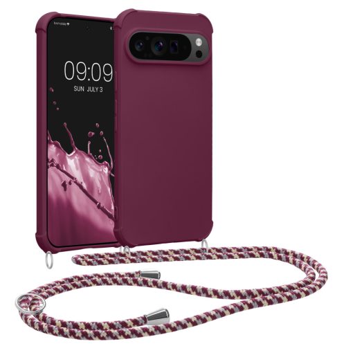 Husa cu jnur Google Pixel 9 Pro XL, Violet, Silicon, KWM000020PZ004C