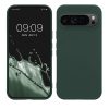 Husa Google Pixel 9/Pixel 9 Pro, Verde inchis, Silicon, KWM000020QA002C