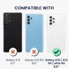 Set Husa si Folie de protectie Samsung Galaxy A52/Galaxy A52 5G/Galaxy A52s 5G, Negru, Piele ecologica/Silicon, KWM000021UP001C