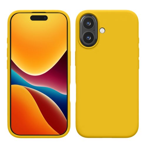 Husa Apple iPhone 16, Galben, Silicon, KWM000022TU002C