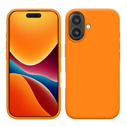 Husa Apple iPhone 16, Portocaliu, Silicon, KWM000022TU007C