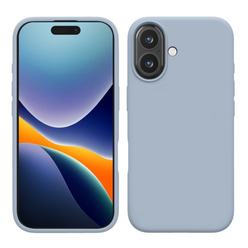 Husa Apple iPhone 16, Albastru deschis, Silicon, KWM000022TU009C