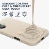 Husa Apple iPhone 16, Crem, Silicon, KWM000022TU010C
