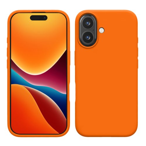Husa Apple iPhone 16 Plus, Portocaliu, Silicon, KWM000022TV002C