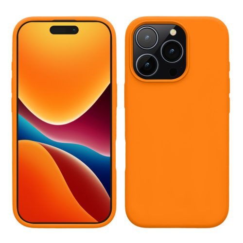 Husa Apple iPhone 16 Pro, Portocaliu, Silicon, KWM000022TW003C