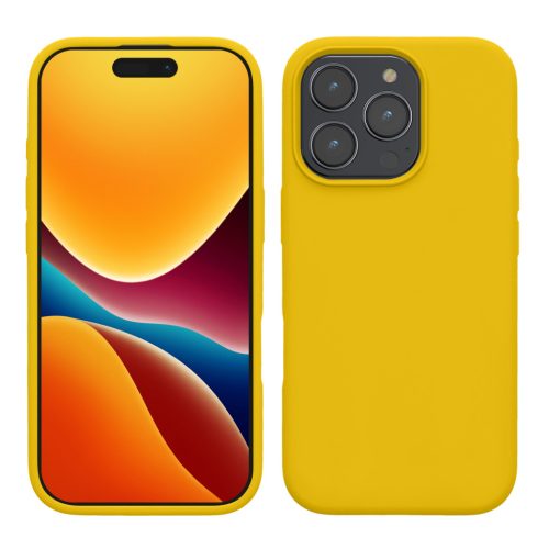 Husa Apple iPhone 16 Pro Max, Galben, Silicon, KWM000022TX001C