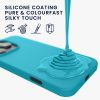 Husa Apple iPhone 16 Pro Max, Albastru deschis, Silicon, KWM000022TX004C