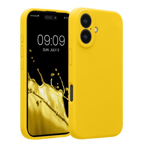 Husa Apple iPhone 16, Galben, Silicon, KWM000022TY002C