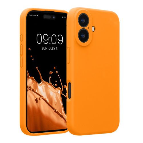 Husa Apple iPhone 16, Portocaliu, Silicon, KWM000022TY005C
