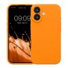 Husa Apple iPhone 16, Portocaliu, Silicon, KWM000022TY005C