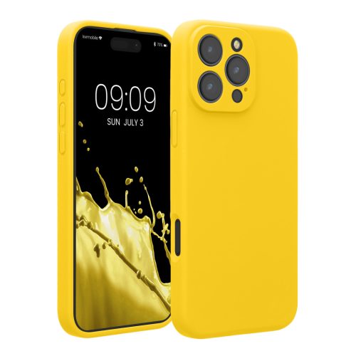 Husa Apple iPhone 16 Pro Max, Galben, Silicon, KWM000022UA002C