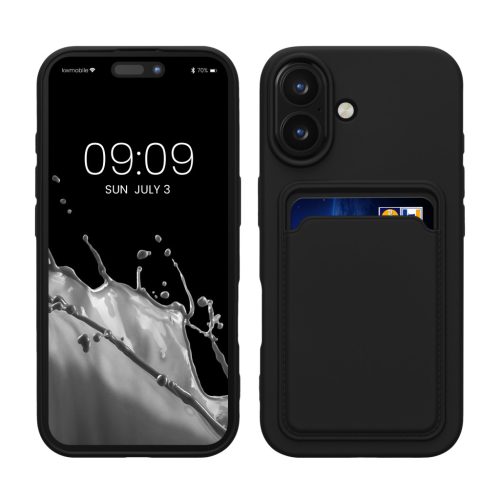 Husa Apple iPhone 16, Negru, Silicon, KWM000022UF001C