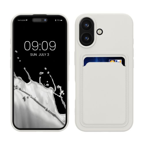 Husa Apple iPhone 16, Alb, Silicon, KWM000022UF005C