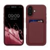 Husa Apple iPhone 16, Rosu inchis, Silicon, KWM000022UF006C