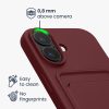 Husa Apple iPhone 16, Rosu inchis, Silicon, KWM000022UF006C
