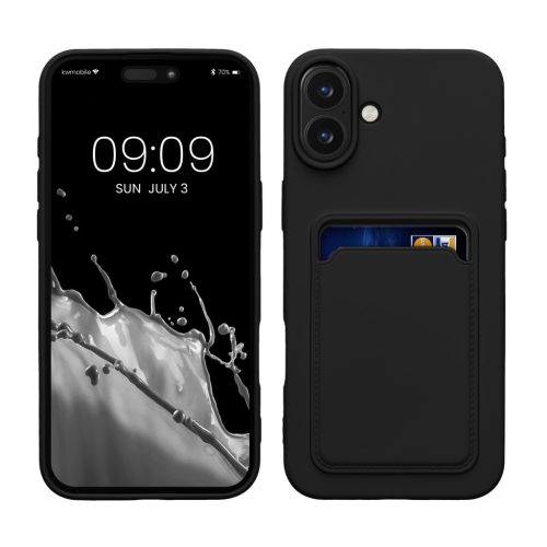 Husa Apple iPhone 16 Plus, Negru, Silicon, KWM000022UG001C