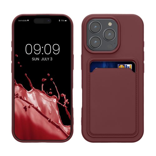 Husa Apple iPhone 16 Pro, Rosu inchis, Silicon, KWM000022UH006C