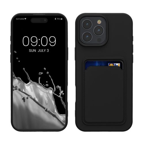 Husa Apple iPhone 16 Pro Max, Negru, Silicon, KWM000022UI001C