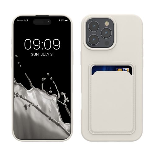 Husa Apple iPhone 16 Pro Max, Alb, Silicon, KWM000022UI005C