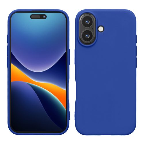 Husa Apple iPhone 16, Albastru, Silicon, KWM000022UJ004C