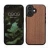 Husa Apple iPhone 16, Maro, Lemn/Silicon, KWM000022UP001C