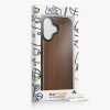 Husa Apple iPhone 16, Maro, Lemn/Silicon, KWM000022UP001C