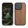Husa Apple iPhone 16 Pro, Maro, Lemn/Silicon, KWM000022UQ001C