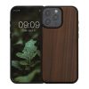 Husa Apple iPhone 16 Pro Max, Maro, Lemn/Silicon, KWM000022UR001C