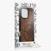 Husa Apple iPhone 16 Pro Max, Maro, Lemn/Silicon, KWM000022UU001C