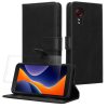 Set Husa si Folie de protectie Samsung Galaxy Xcover 5, Negru, Piele ecologica/Silicon, KWM000021UY001C