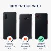 Set Husa si Folie de protectie Samsung Galaxy Xcover 5, Negru, Piele ecologica/Silicon, KWM000021UY001C