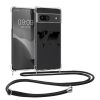 Husa cu jnur Google Pixel 8a, Transparent/Negru, Silicon, KWM000020KX004C