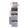 Organizator accesorii cafea Navaris, cu sertare, 31.5x13.7x28.7 cm, HIPS, gri, plastic