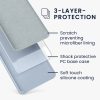 Husa Apple iPhone 8 Plus/iPhone 7 Plus, Albastru deschis, Silicon, KWM0000087L101C