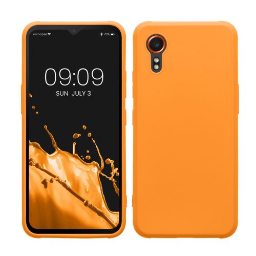 Husa Samsung Galaxy Xcover 7, Portocaliu, Silicon, KWM000021VH005C