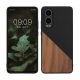 Husa OnePlus Nord CE4 Lite, Maro/Negru, Lemn/Silicon, KWM000022UX001C