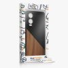 Husa OnePlus Nord CE4 Lite, Maro/Negru, Lemn/Silicon, KWM000022UX001C