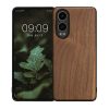 Husa OnePlus Nord CE4 Lite, Maro, Lemn/Silicon, KWM000022UY001C