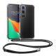 Husa cu jnur OnePlus Nord CE4 Lite, Transparent/Negru, Silicon, KWM000022VA001C