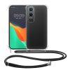 Husa cu jnur OnePlus Nord CE4 Lite, Transparent/Negru, Silicon, KWM000022VA001C