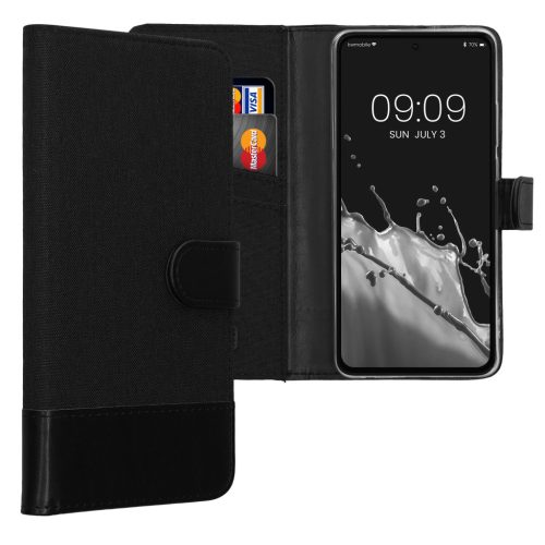 Husa OnePlus Nord CE4 Lite, Negru, Textil/Silicon, KWM000022VB001C
