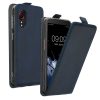 Husa Samsung Galaxy Xcover 5, Albastru inchis, Piele ecologica/Silicon, KWM000012NW002C