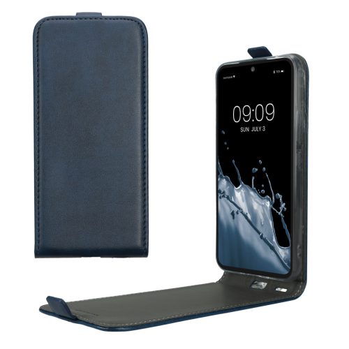 Husa Samsung Galaxy A54 5G, Albastru inchis, Piele ecologica/Silicon, KWM000018TT002C