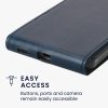 Husa Samsung Galaxy A54 5G, Albastru inchis, Piele ecologica/Silicon, KWM000018TT002C