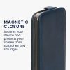 Husa Samsung Galaxy A54 5G, Albastru inchis, Piele ecologica/Silicon, KWM000018TT002C