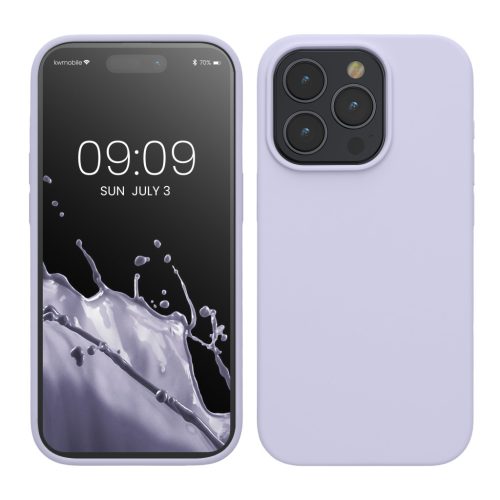 Husa Apple iPhone 15 Pro, Mov deschis, Silicon, KWM000020CC039C