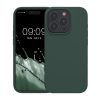 Husa Apple iPhone 15 Pro, Verde inchis, Silicon, KWM000020CC041C